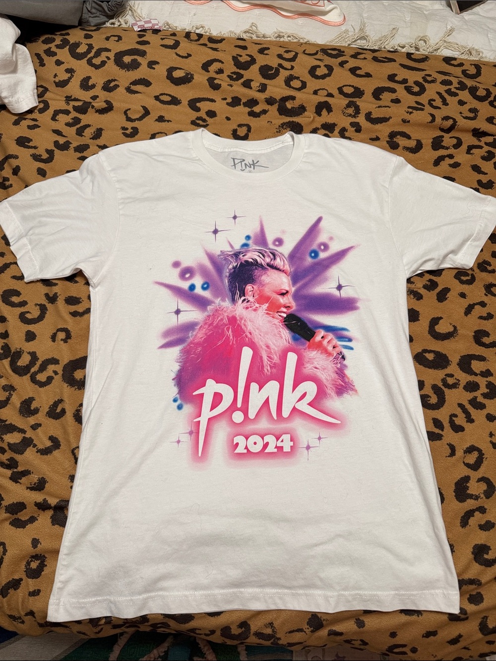 PINK Victoria's Secret White 2024 P!nk Graphic Tee